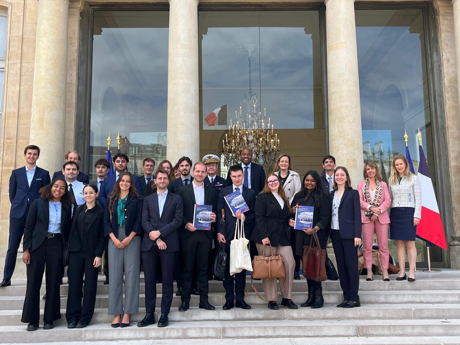 Entente Cordiale Day Challenge finalists at the Élysée Palace